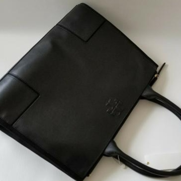 NEW Tory Burch leather Business Large Tote Bag - Picture 5 of 8